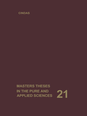 cover image of Masters Theses in the Pure and Applied Sciences